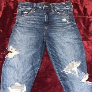 American Eagle super high rise jeggings